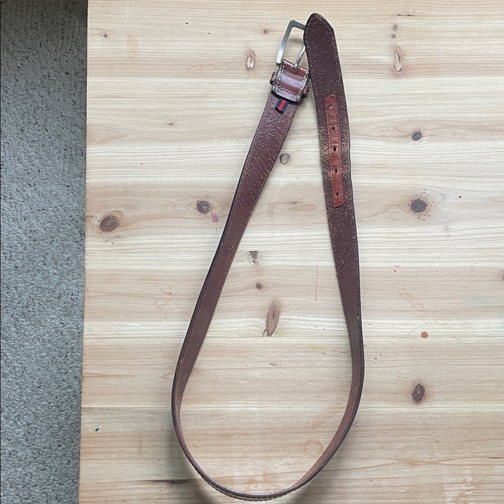 Hilfiger Brown Leather Men's Belt - Picture 7 of 11